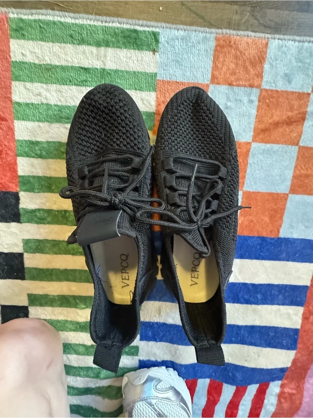 Women's Black Athletic Sneakers - Lightweight Comfort